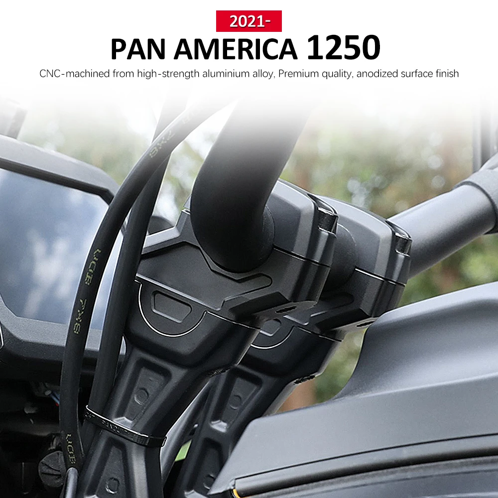 

Fit For Pan America 1250 Special 1250S Handlebar Risers Fat Bar Riser CNC Billet Motorcycle Aluminum PA1250 PA1250S 2021 2022