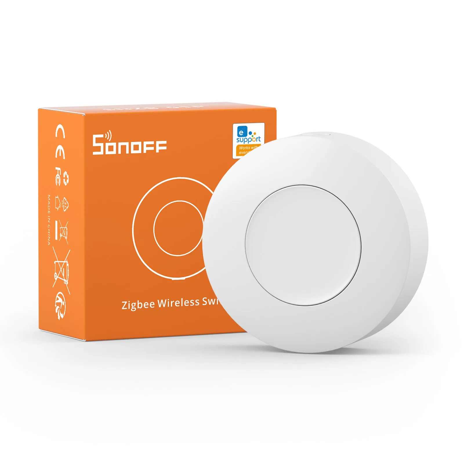 SONOFF SNZB-01P Zigbee Kabelloser Schalter Smart-Szenenschalter Hausautomationssteuerung EWeLink APP Alexa Google Smartthings