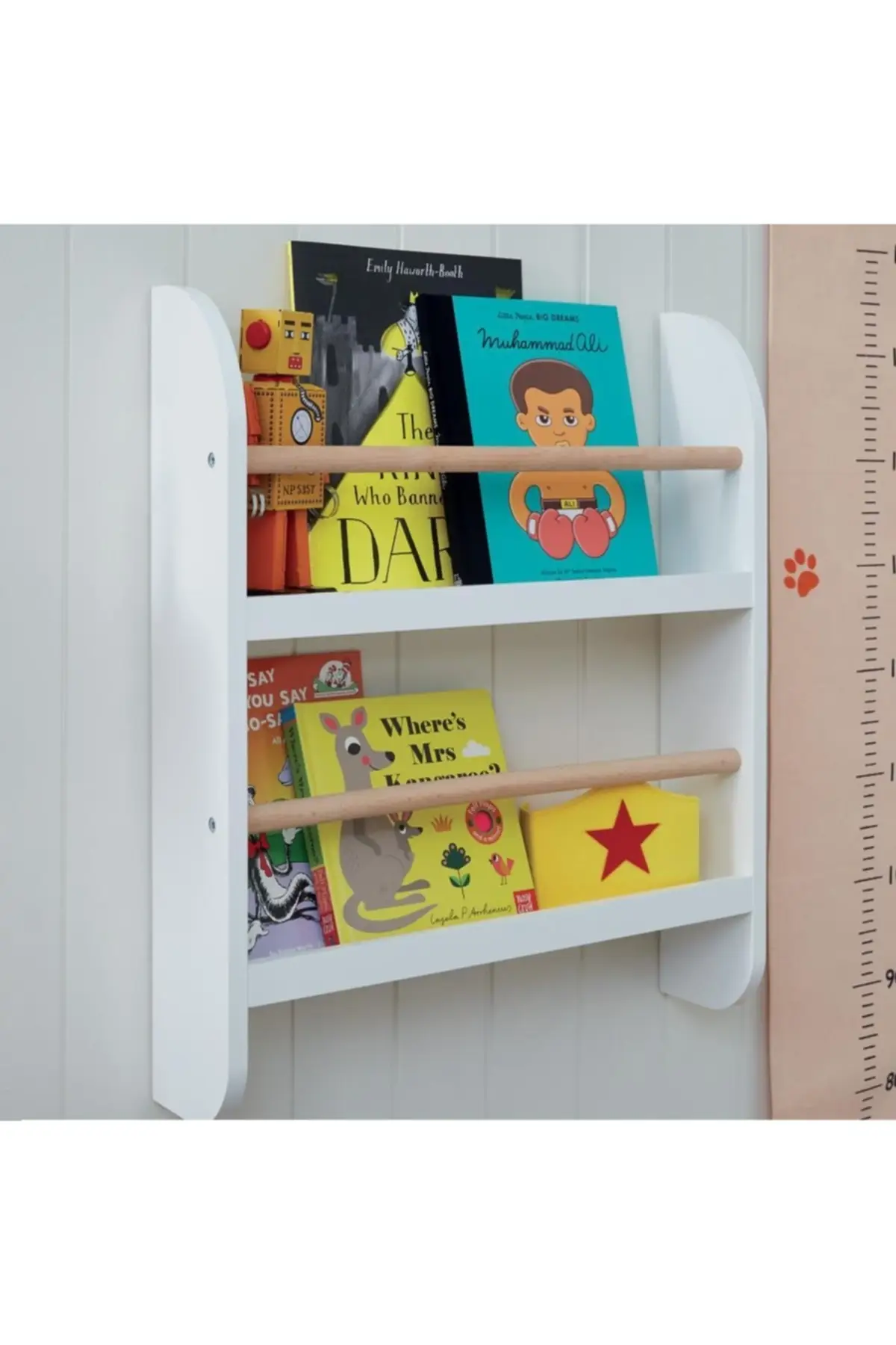 Rak Buku Dinding Mini Rak Buku Anak Rak Buku Putih Model Baru Rak Buku Kamar Anak