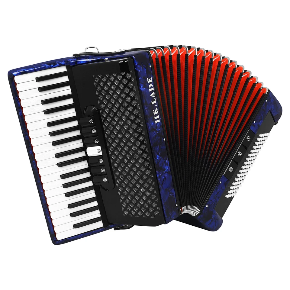 HK.LADE Accordion 37 Keys 80 Bass Accordion with Bag Strap