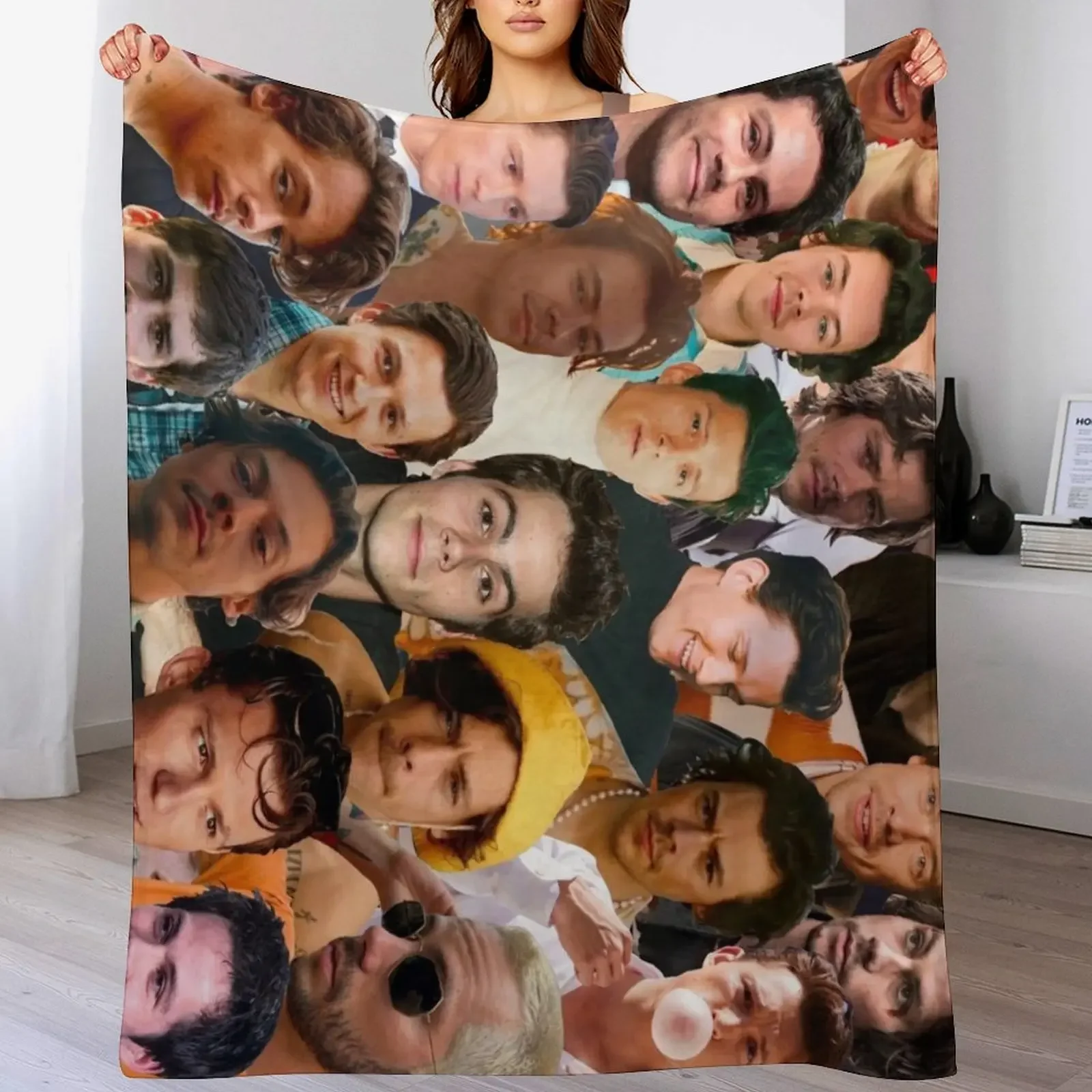 Renae Custom Photo Collage Throw Blanket Warm Comfortable Blanket Gift for Parents Friends