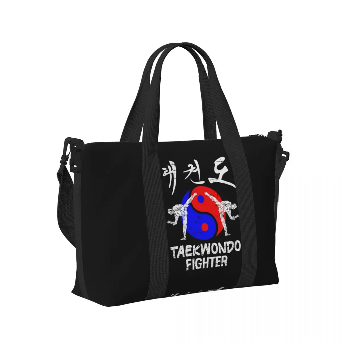 

Korea Taekwondo Martial Arts Beach Travel Bag Large Capacity Tote Bags for Gym Yoga Women Shopping Duffle Shoulder Bag