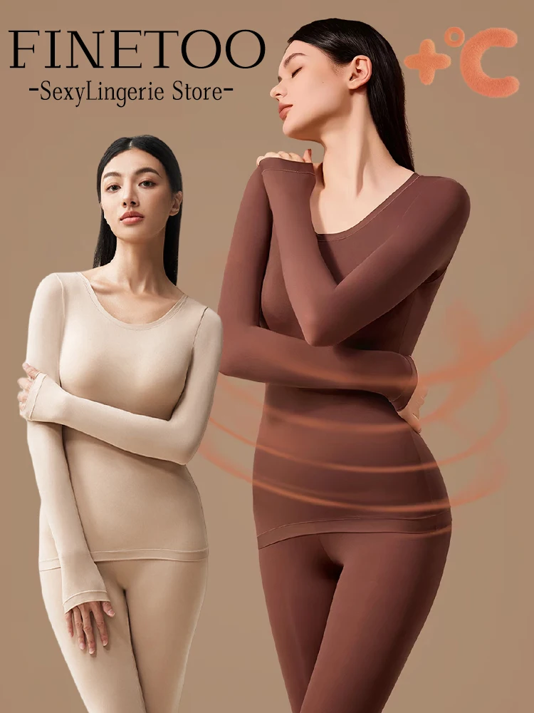 Women‘s Ultra-Thin Invisible Beauty Skin Clothing Winter High-Elasticity Solid Color Underwear Single Layer Breathable Sleepwear