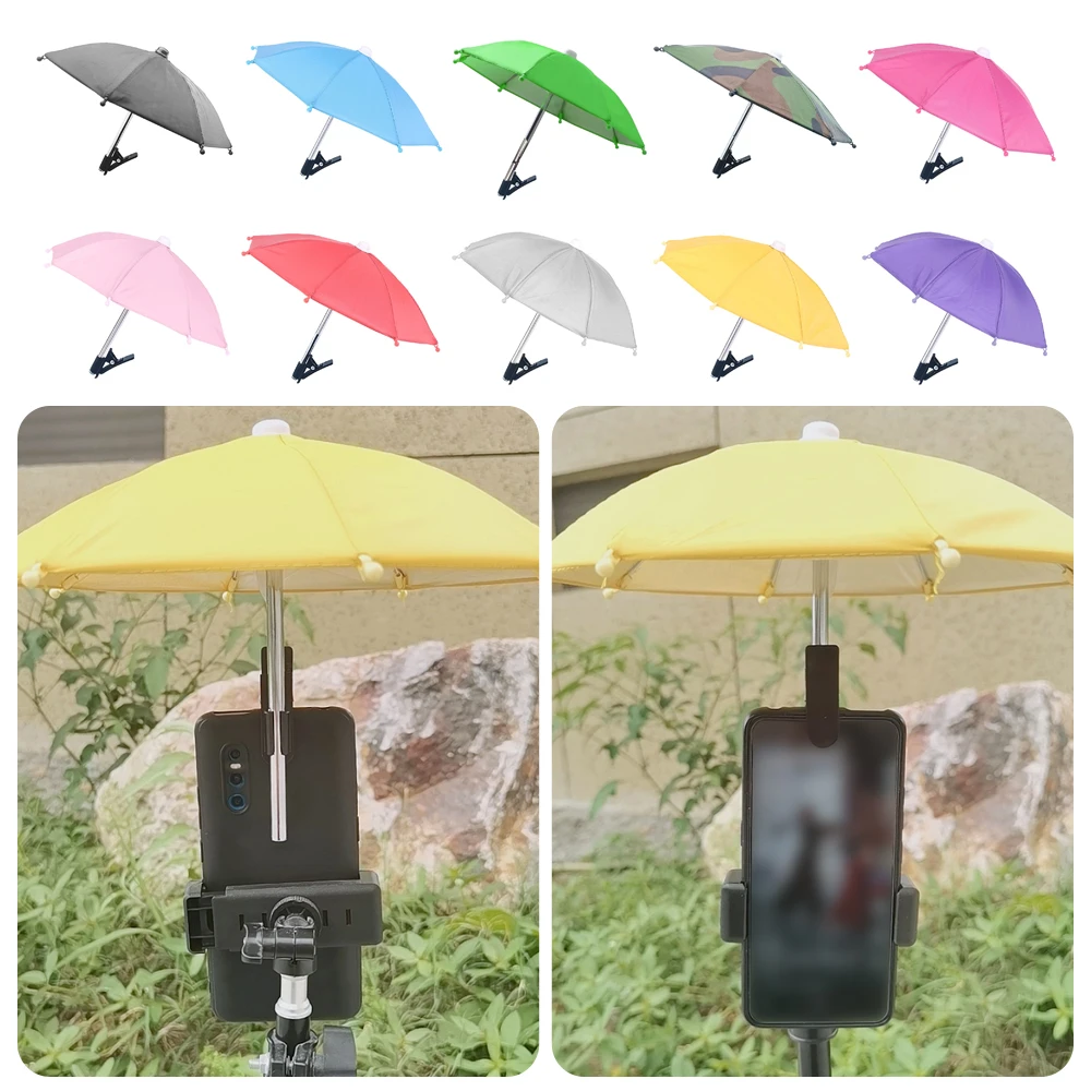 

Mini & Portable​​ Phone Sunshade Umbrella​​ ​​Cute Design​​ ​​Adjustable Bracket​​ ​​Motorcycle Phone Bracket​​ Waterproof