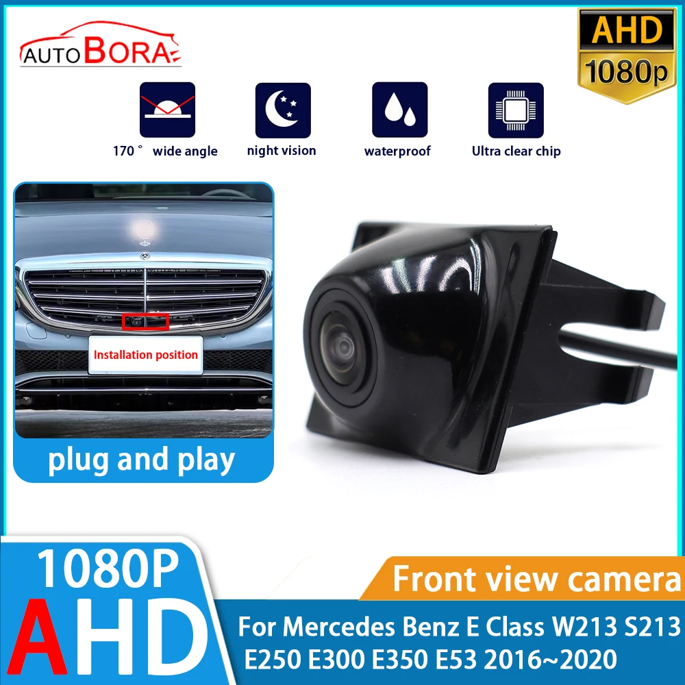 ZhuCamX Ultra Clear Night Vision LOGO Parking Front View Camera For Mercedes Benz E Class W213 S213 E250 E300 E350 2016~2020