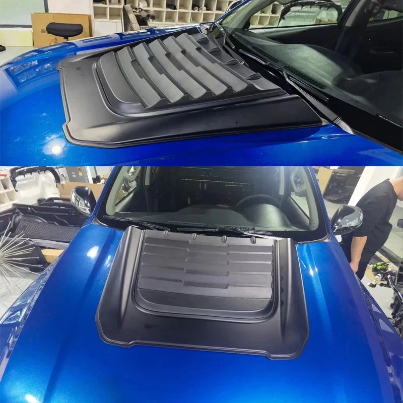 High Quality Black Bonnet Scoop Hood Cover Fit L200 Pajero Sport 2019-2022 Auto Parts