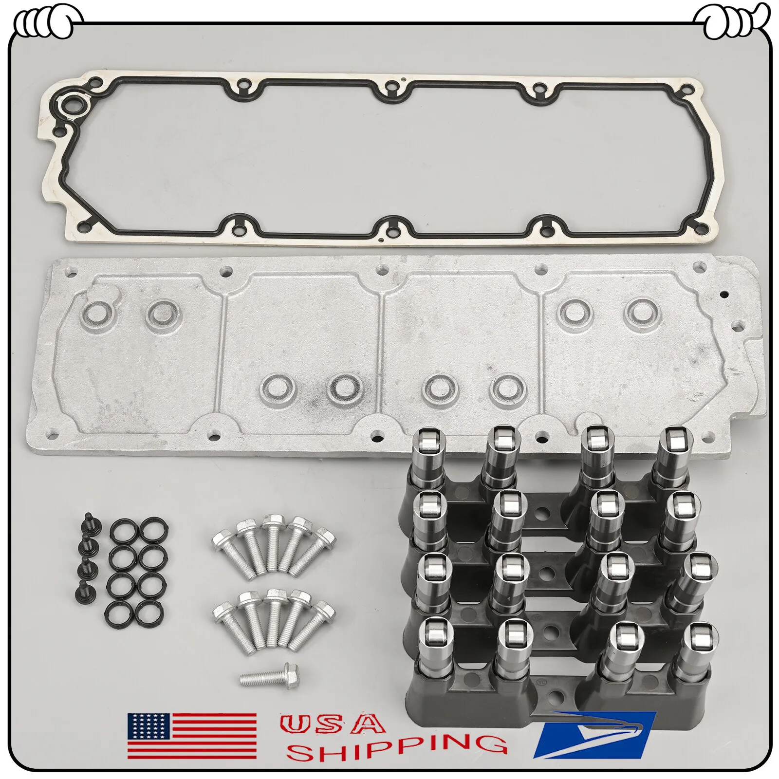 NON-AFM Kit Valley Cover &Lifters DOD 12598832 For 08-20 Chevy GM LS 5.3 6.0 6.2