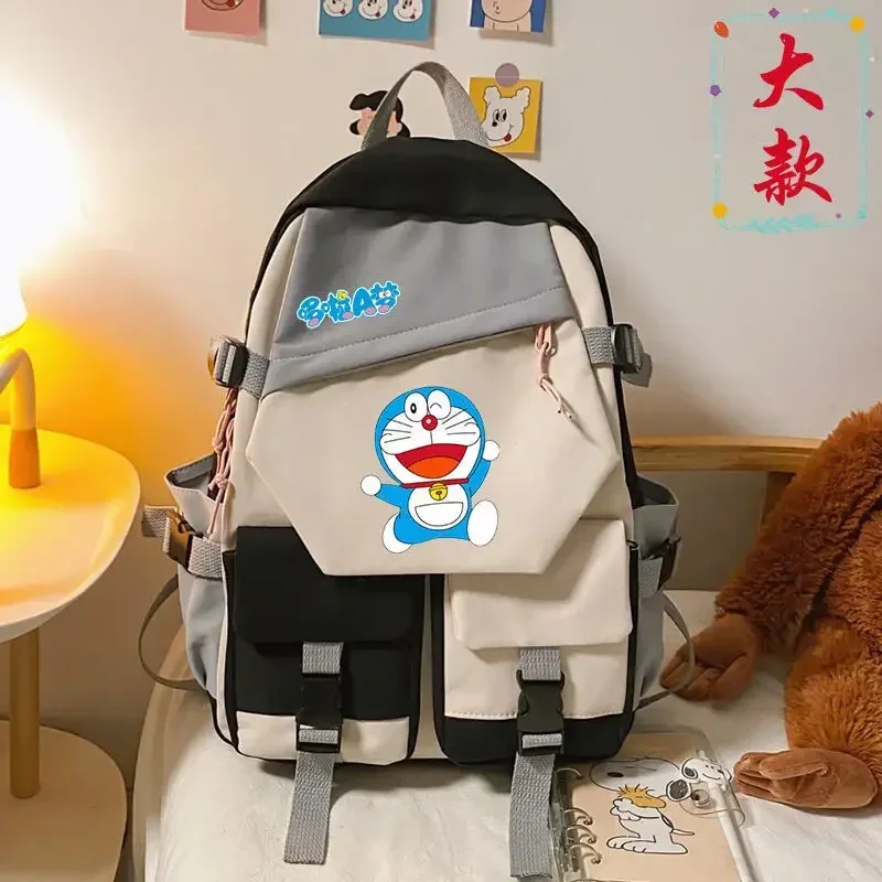 

student university handbag jingle cat storage bag Doraemon boy girl backpack large capacity travel school bag