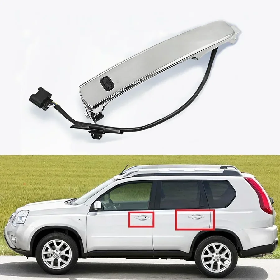 Para nissan x-trail 2008-2013 acessórios do carro maçaneta da porta externa com indutância detecção inteligente alça exterior capa de bloqueio