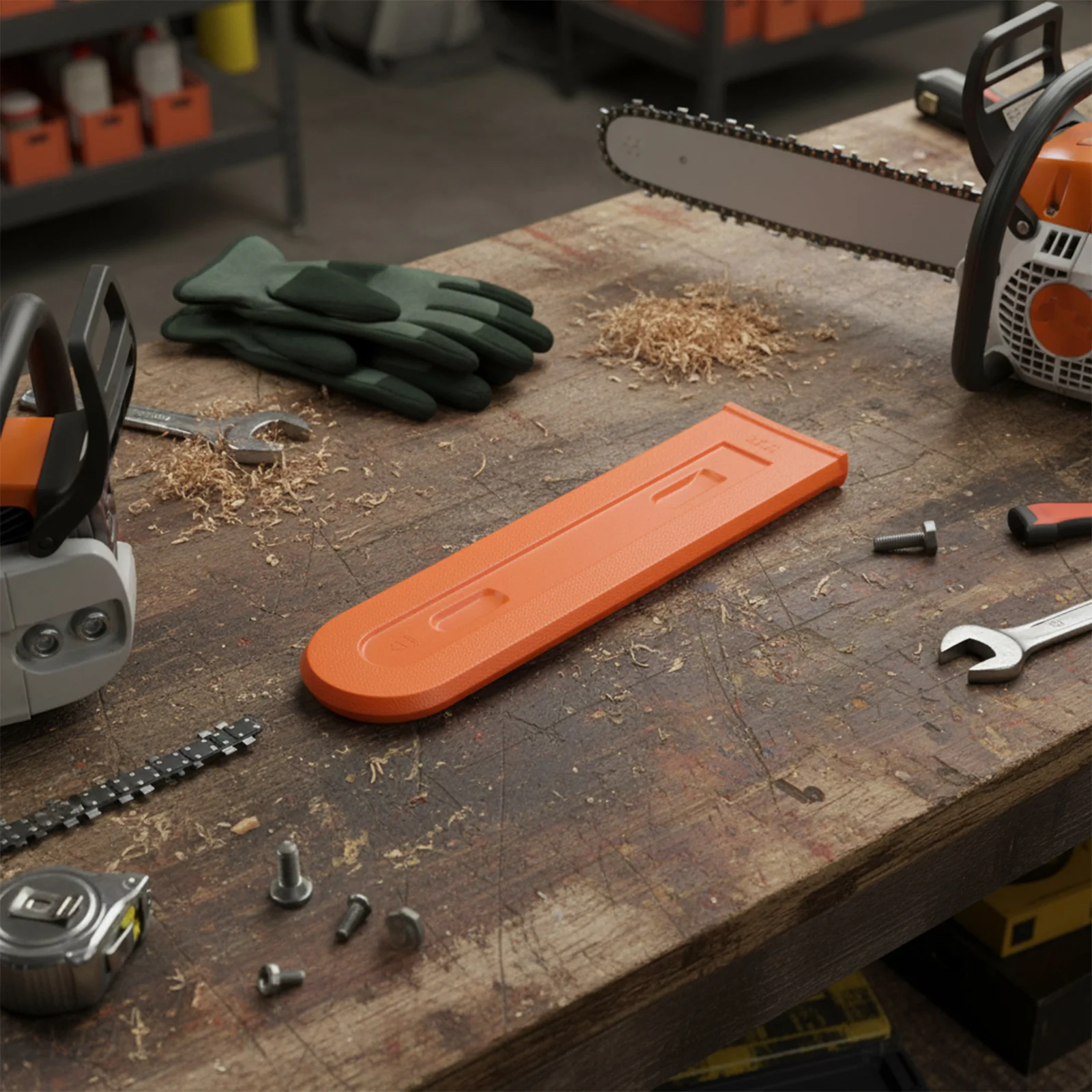 

Высококачественная защитная накладка на шину бензопилы, оранжевый пластиковый кожух-защита, запчасти и аксессуары для бензопил