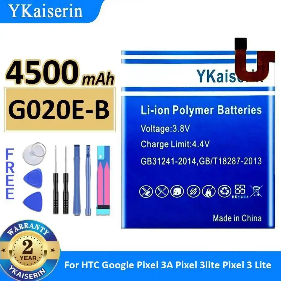 

Долговечная работа для аккумулятора мобильного телефона Htc Google Pixel 3A 3 Lite 4500 мАч G020E-B
