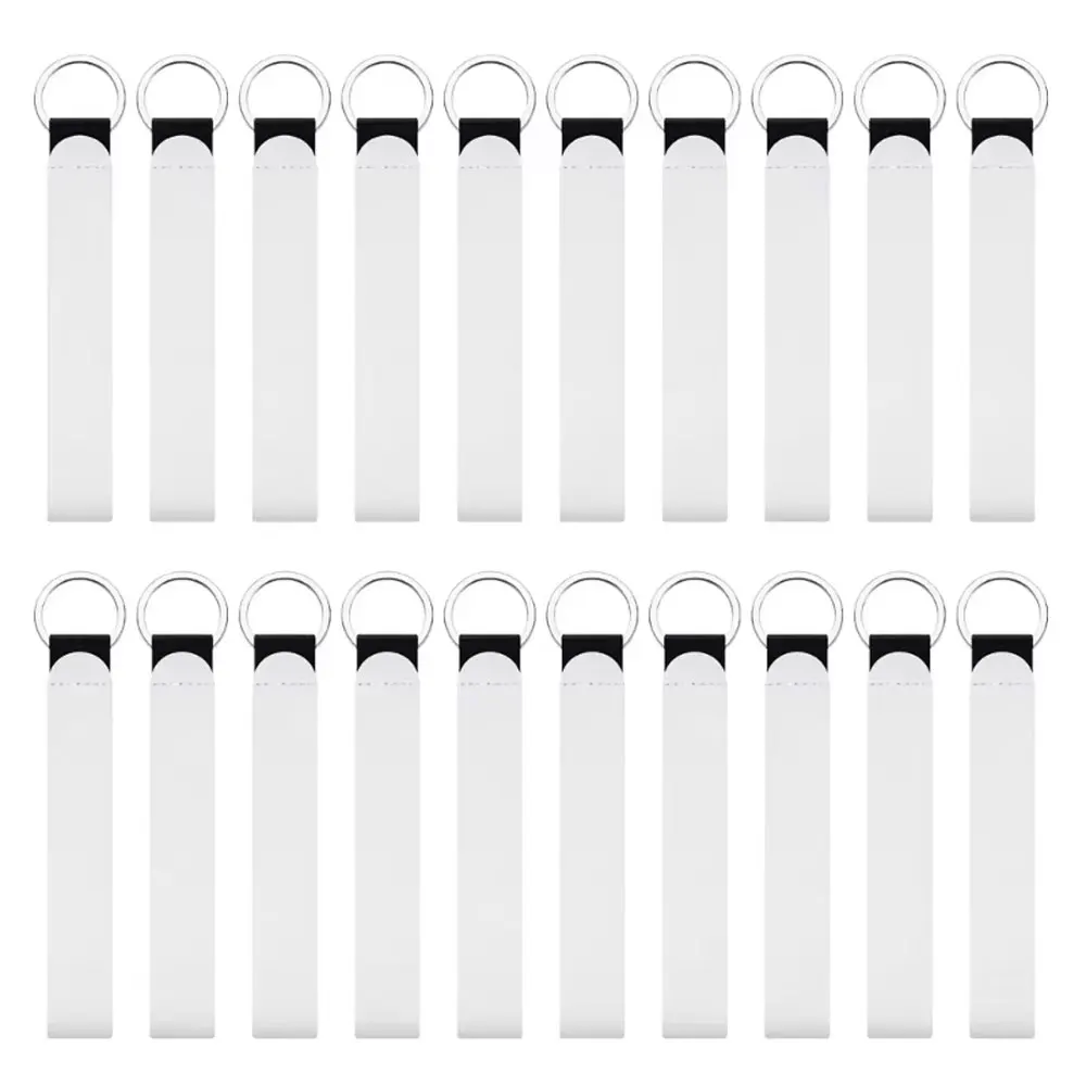 10Pcs Sublimation Blank Armband Schlüsselbund Neopren Armband Strap Lanyard Wärme Drücken Transfer Weiß Handgelenk Diy Schlüssel Ring