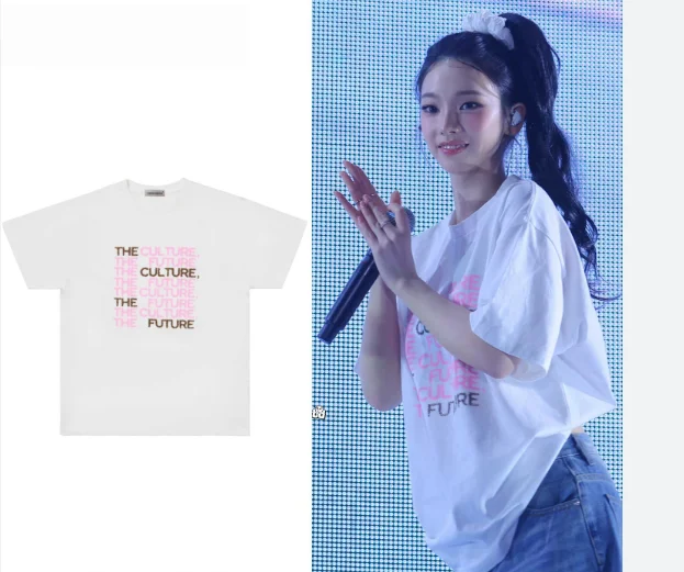 2026 Men THE CULTURE THE FUTURE Letter Print T Shirt Oversized Casual Short Sleeve Crew Neck Streetwear Tee
