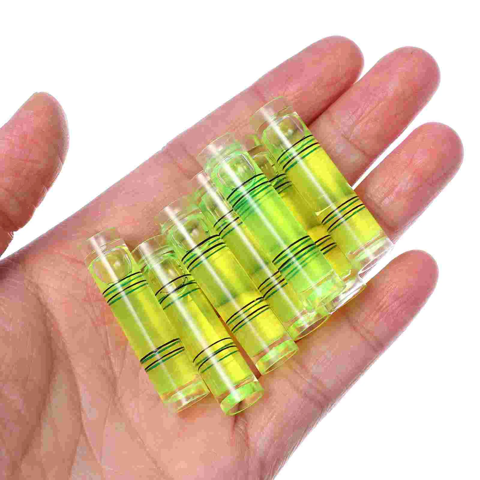 50 Pcs Bubble Level Small Levelling Accessories Tool Round Instrument High Precision Ruler Light Florescent