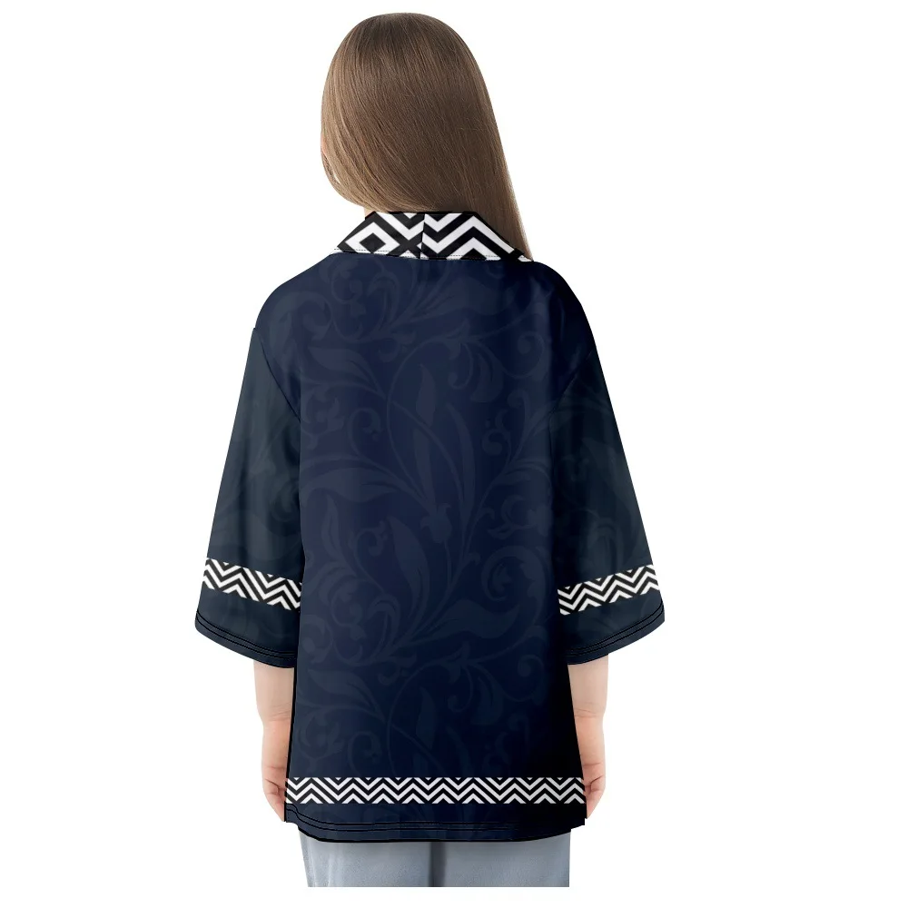 Kimono samurái japonés con estampado geométrico para hombre y mujer, cárdigan Haori, Obi, ropa asiática, Tops de gran tamaño, moda de verano, 2023