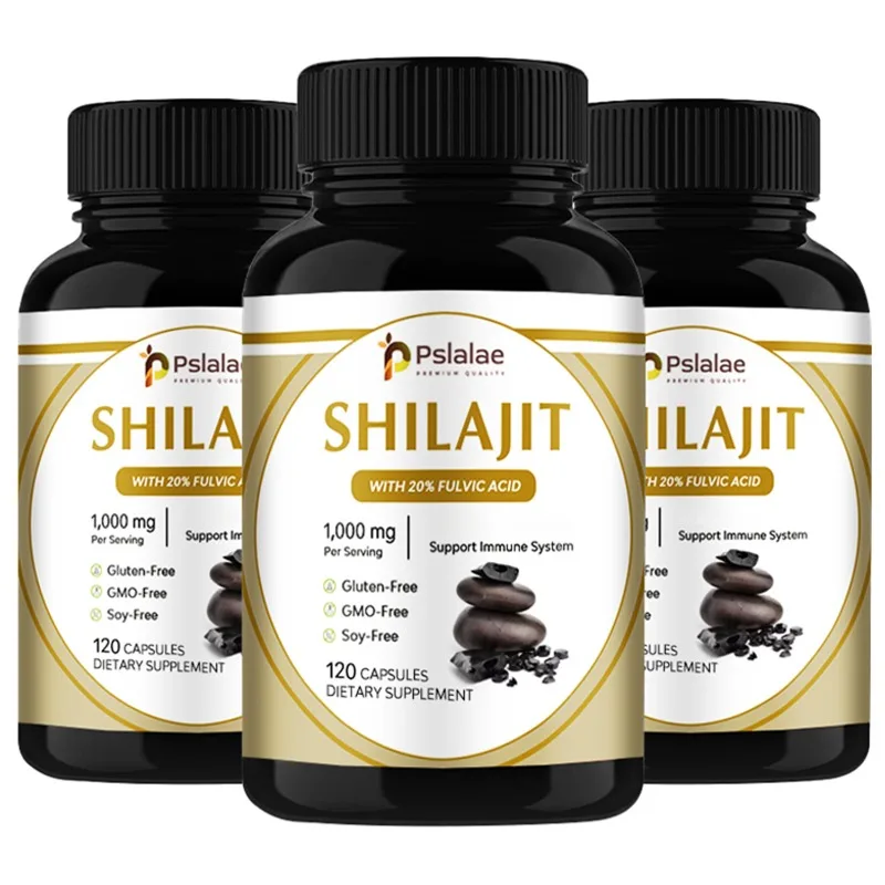 

Shilajit Capsules 1000mg - Rich in Natural Fulvic Acid and Trace Minerals - Improve Endurance Focus, Memory and Immune Health