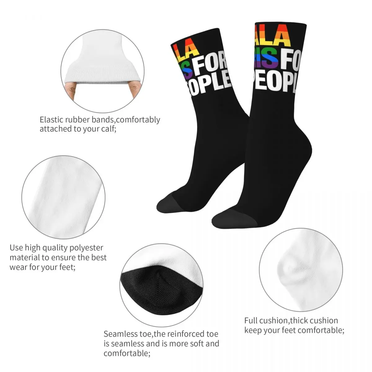 Kamala Harris 2024 Election Theme Crew Socks Product for Unisex Compression Stockings