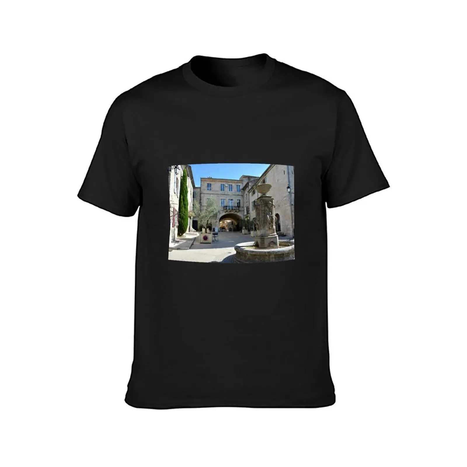 Barjac, village in France T-Shirt Blouse quick drying cute clothes plus sizes mens t shirt graphic