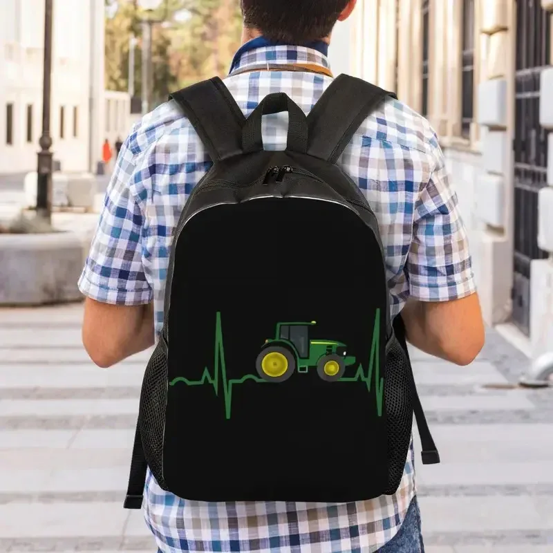 Tractor Heartbeat Laptop Backpack Women Men Fashion Bookbag For School College Students Bag NM33 - view 5