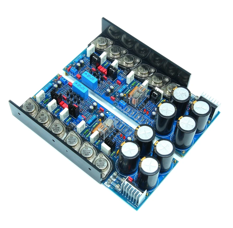 12 Gold Seal MJ15024 MJ15025 Tube 300W*2 HiFi Fever Class AB Audio Amplifier Board With Pre-rectifier Amplification