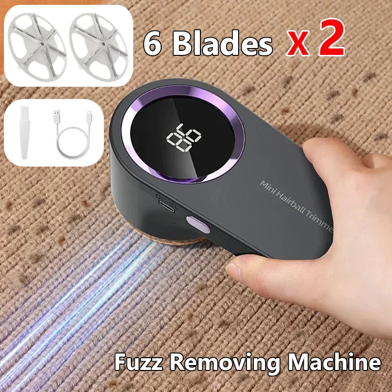 

Household Clothes Shaver Fabric Lint Remover Fuzz Electric Fluff Portable Brush Blade Professional Rechargeable Fur Ball Trimmer