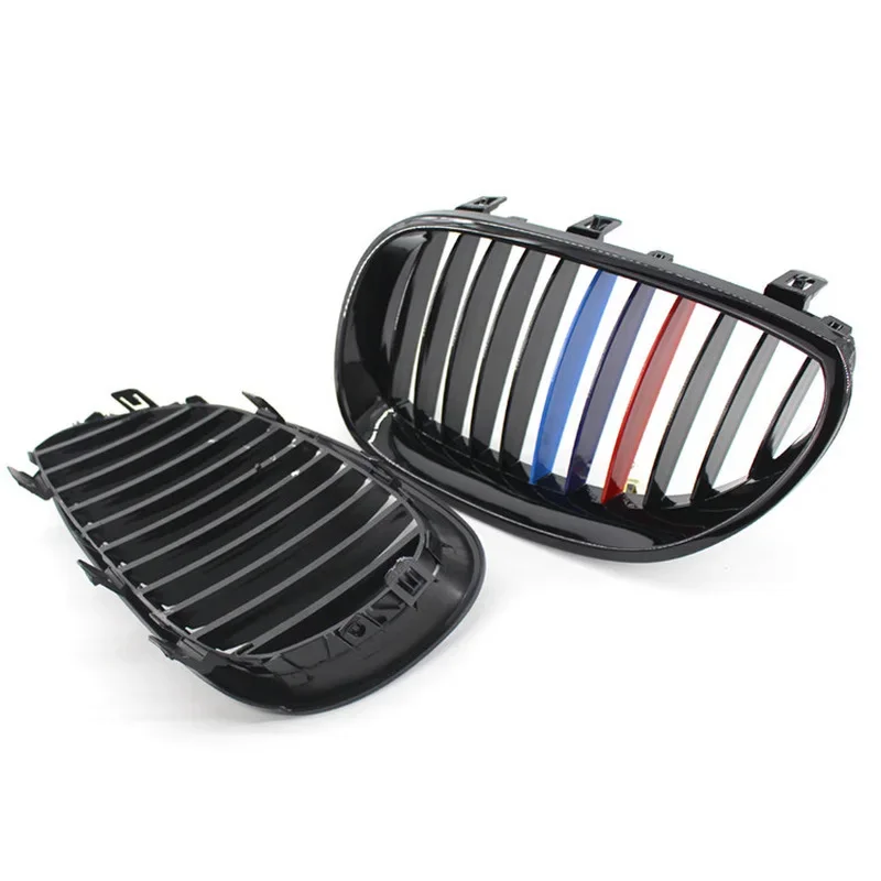 

Gloss Black M-Color Front Kidney Grill Grille For BMW E60 E61 5 Series 523 525 528 530 540 520I 2003-2010