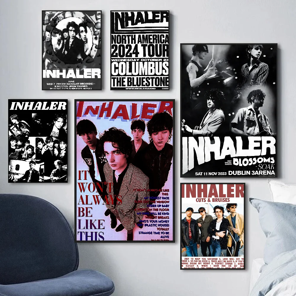 Irish Rock Band Inhaler Classic Movie Classic Vintage Posters Vintage Room Bar Cafe Decor Stickers Wall Painting