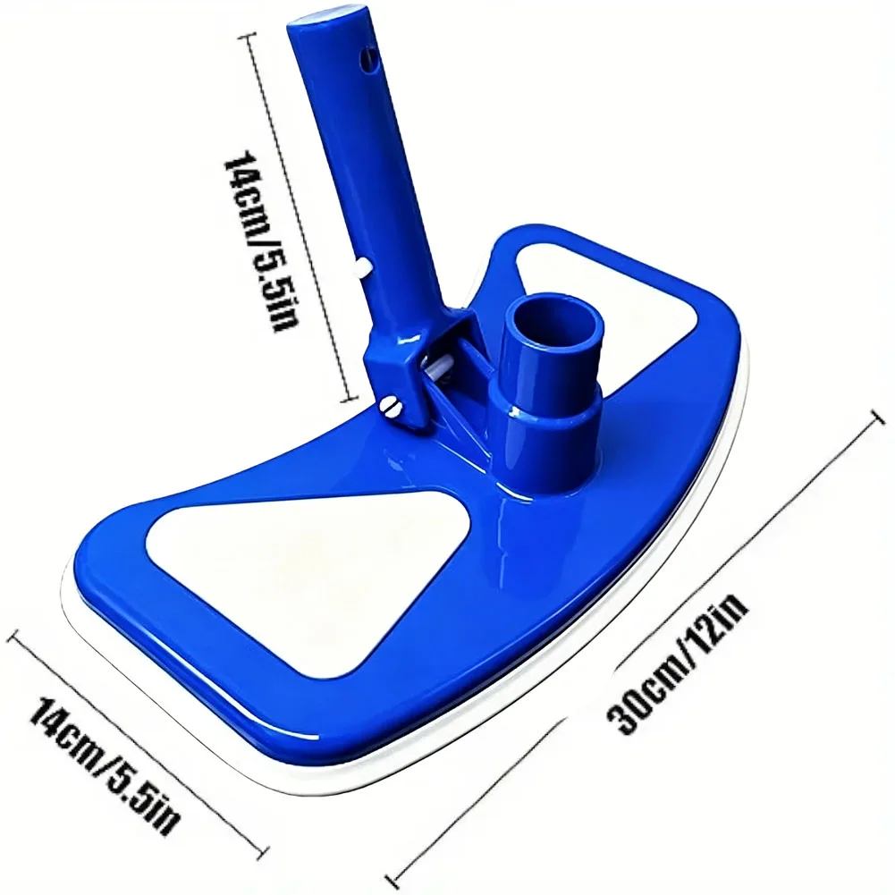 Heavy=Duty Pool Vacuum Head With Nylon Bristles, Swivel Suction Cleaner For Inground & Above Ground Pools, Fits 32mm/38mm Hoses
