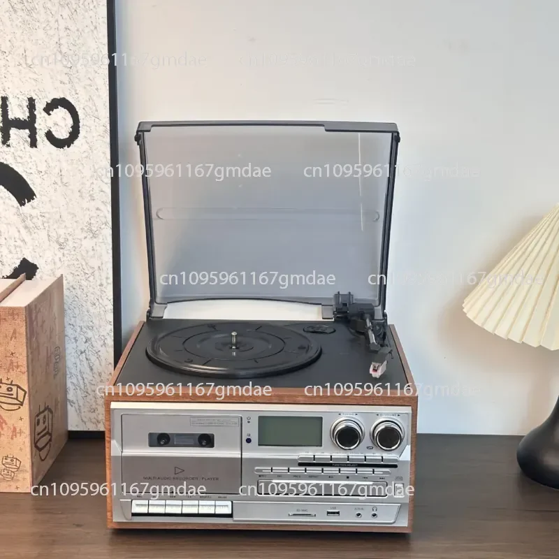 Multifunctional 10 in 1 vinyl record player cd player tape player FMAM radio bluetooth speaker