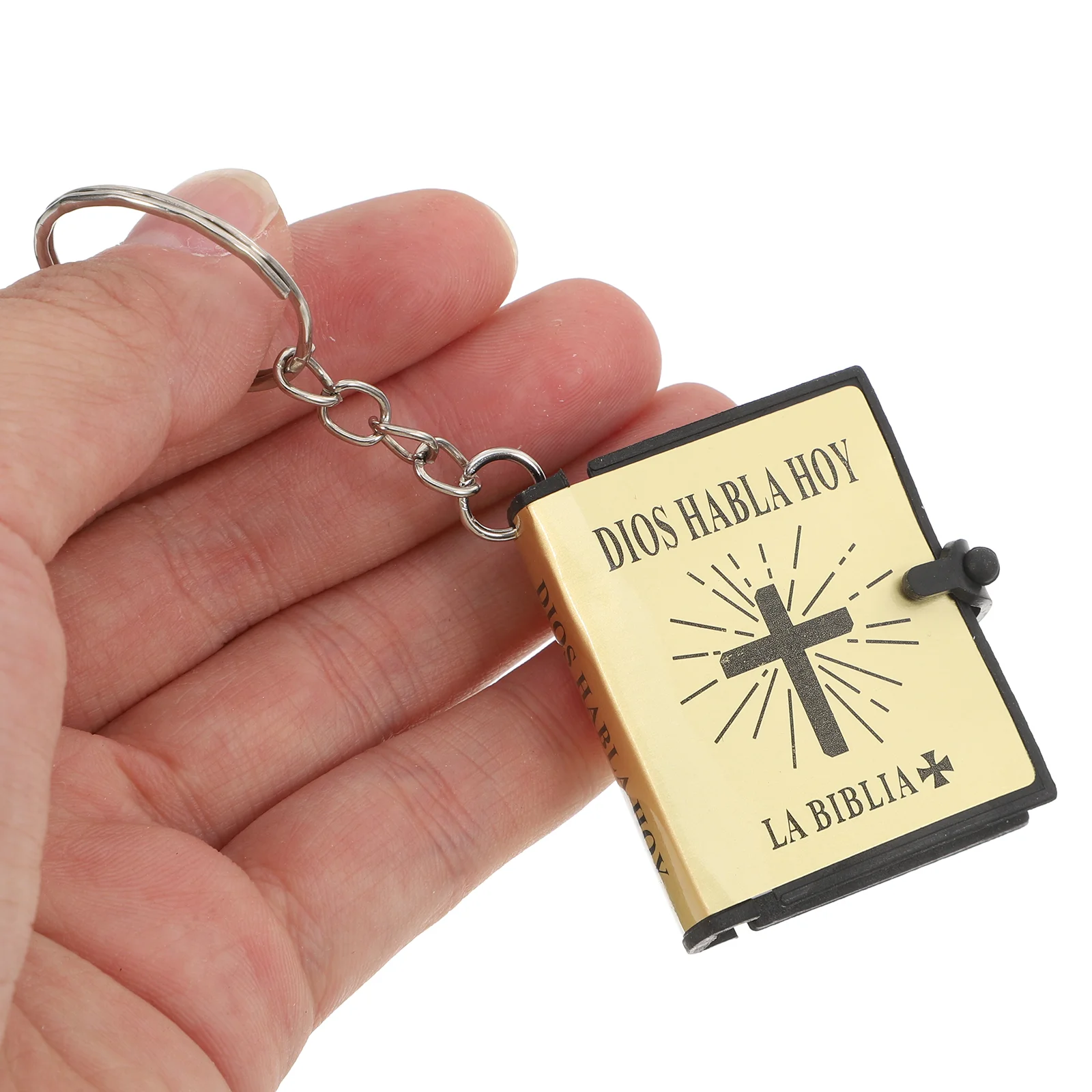 12 Pcs Bible Keychain The Gift Miniature Bibles Book Tiny Keyring Real Keyrings Backpack Wedding