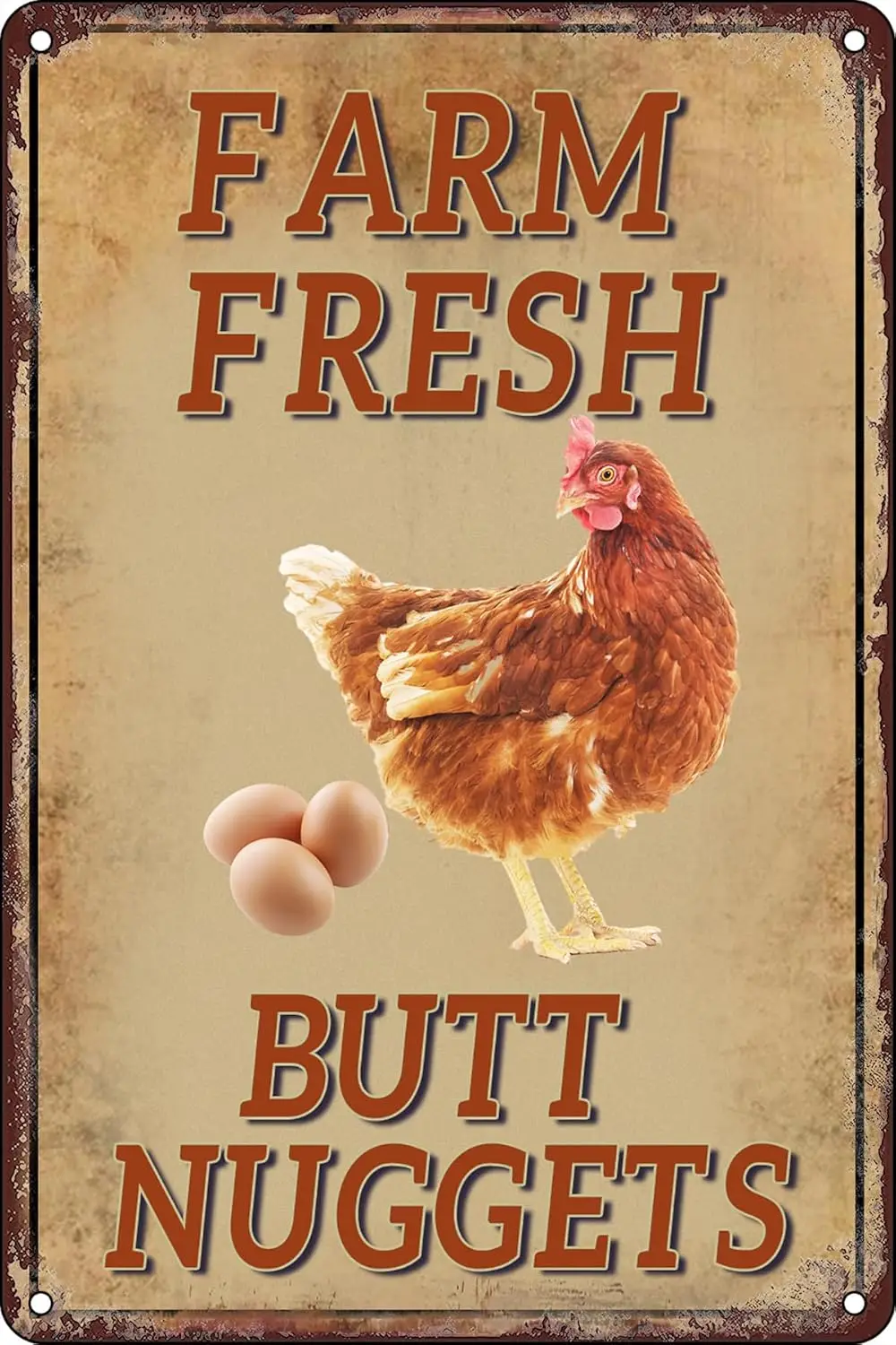 Vintage Metal Tin Signs Retro Chicken Coop Signs for Home Farm Yard Farm Kitchen Outdoor Wall Decor 8x12 inch sign