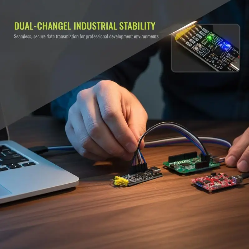 Type-C CH342K Dual Channel USB to TTL Serial Module 3Mbps 1.8/3.3/5V Multi Voltage for DIY Electronic Projects