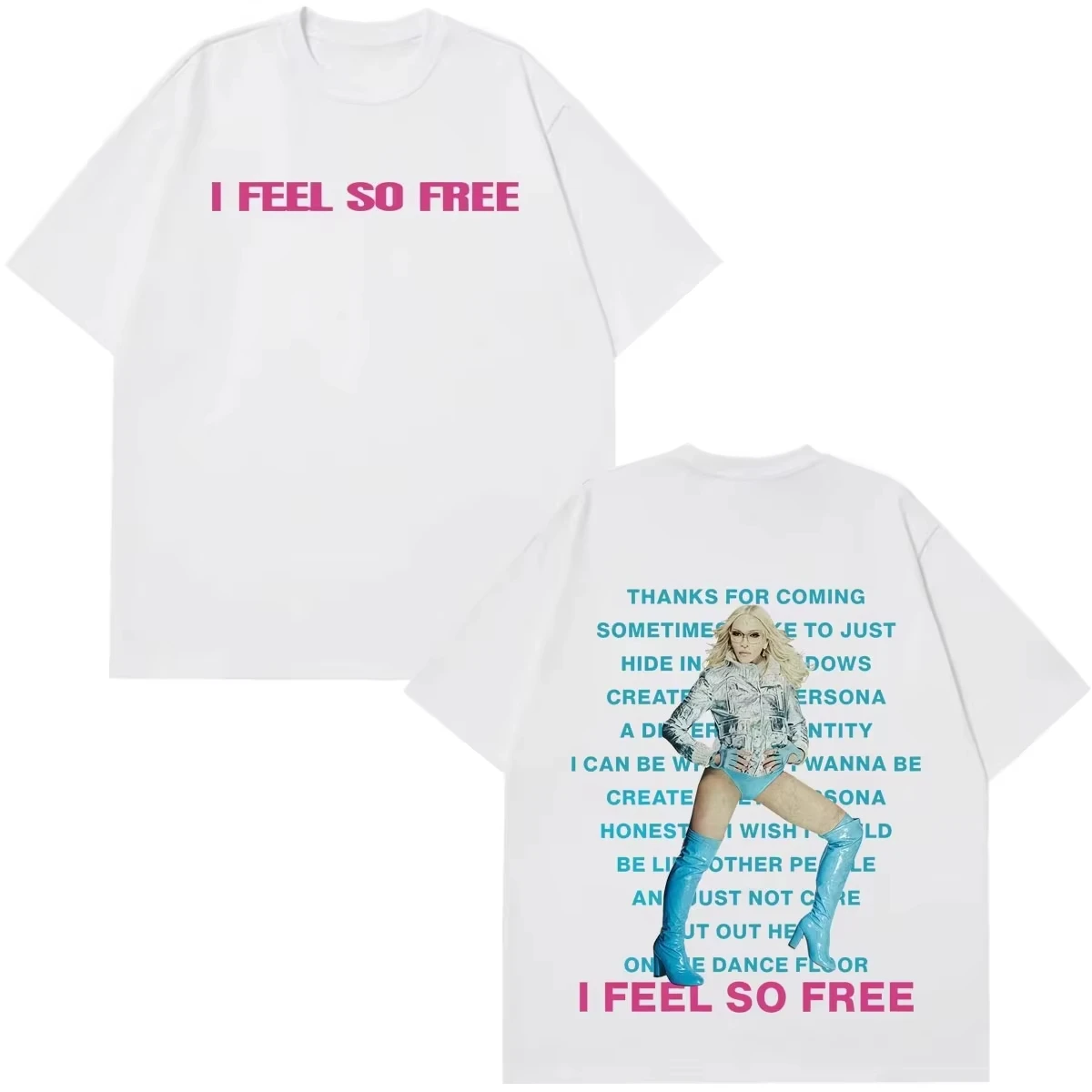 Summer Hot Sale Madonna CONFESSIONS II Album Tour 2026 Print Tshirt Unisex Vintage Fashion T-shirt Short Sleeve Casual Clothing