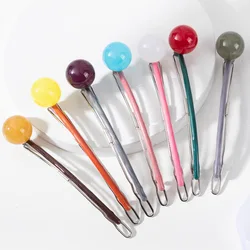 New Ball Clip Back Head Lollipop Hair Clip Back Head Frog Buckle Hair Clip Disc Hair Clip Headwear