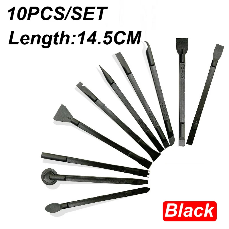 10pcs/set 10 in 1 Cellphone Repairing Opening Tools,Double Plastic Crowbar Disassembly Spudger Pry Opening Tools kit for Phone