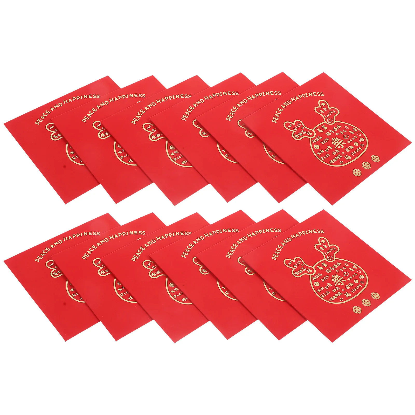 

12Pcs 2024 Red Envelopes Year of The Dragon Traditional Chinese Style Money Pouches for New Year Gifts Party Supplies Holiday