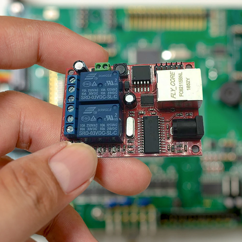Modulo controller LAN Ethernet TCP/UDP Server WEB Scheda relè modulo controller TCP UDP a 2 vie per APP Android