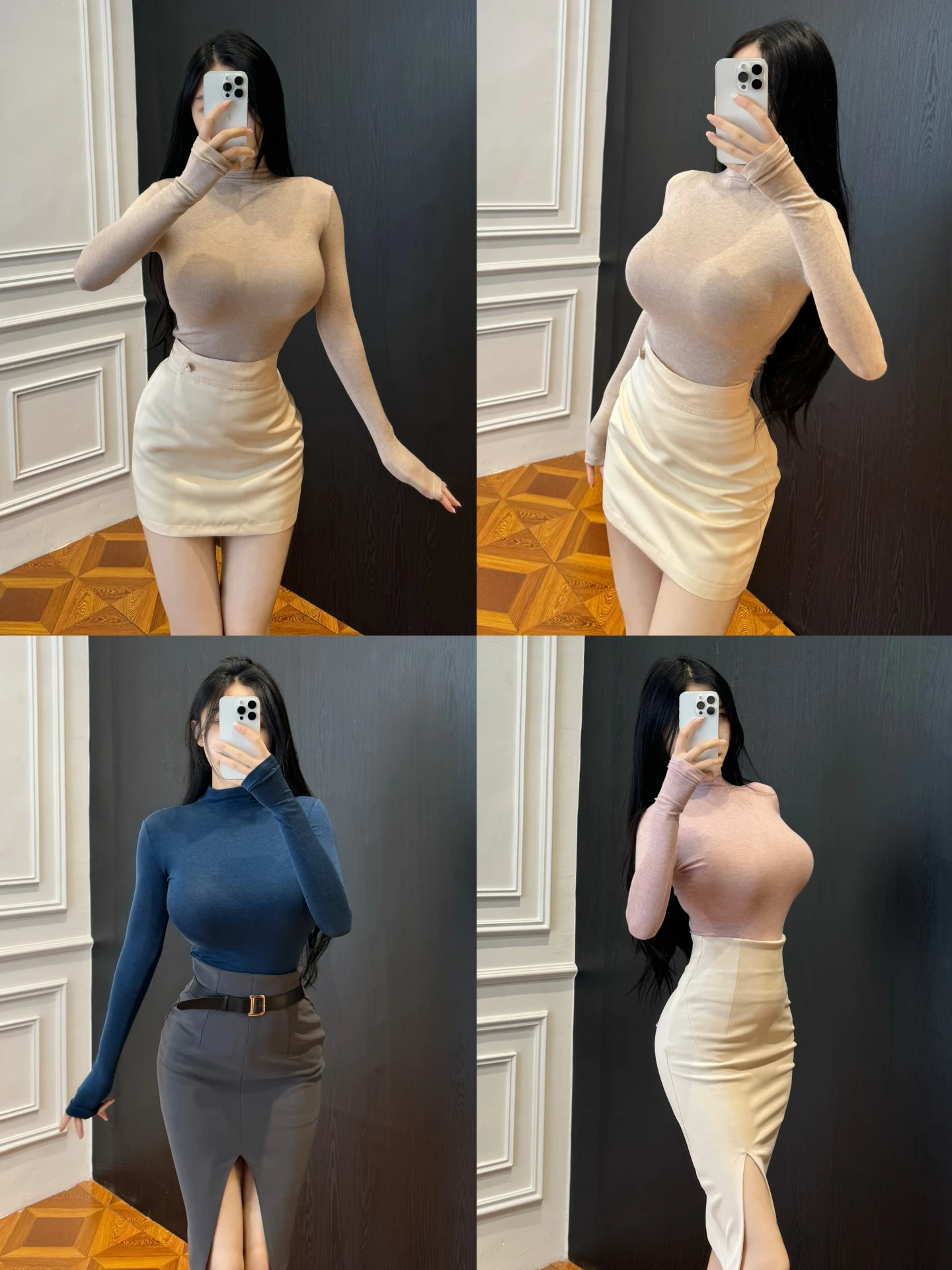 

Tee-Color Camere Wool High Collar Long Sve Base irt Silk Yarn Cotton Lycra Fiber Breathable Moisture ng