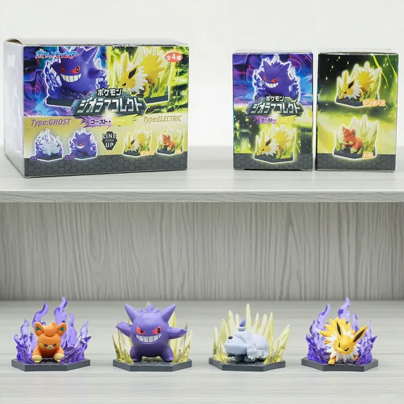 

Pokemon Ghost Electric Jolteon Gengar Pawmi Greavard Mystery слепая коробка подарки игрушечная модель аниме фигурка коллекционные украшения