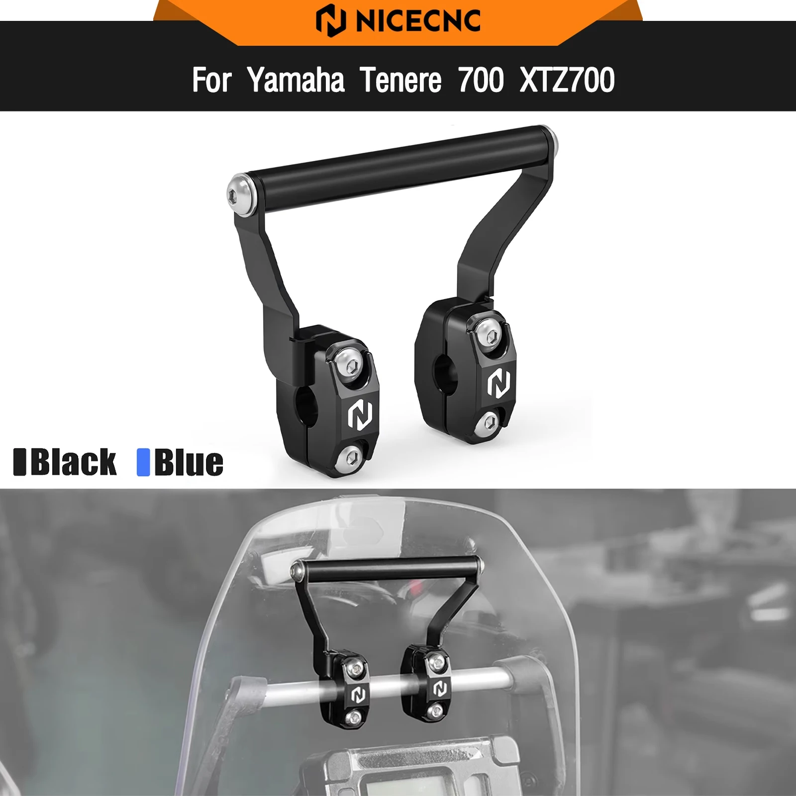 

For Yamaha 2019-2024 Tenere 700 XTZ700 Navigation GPS Mount Bracket T700 Rally Edition 2020-2024 Aprilia Tuareg 660 2022-2024