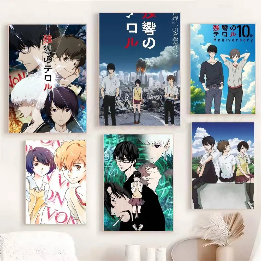 Terror in Resonance Posters Fancy Wall Sticker for Living Room Bar Decoration Wall Decor