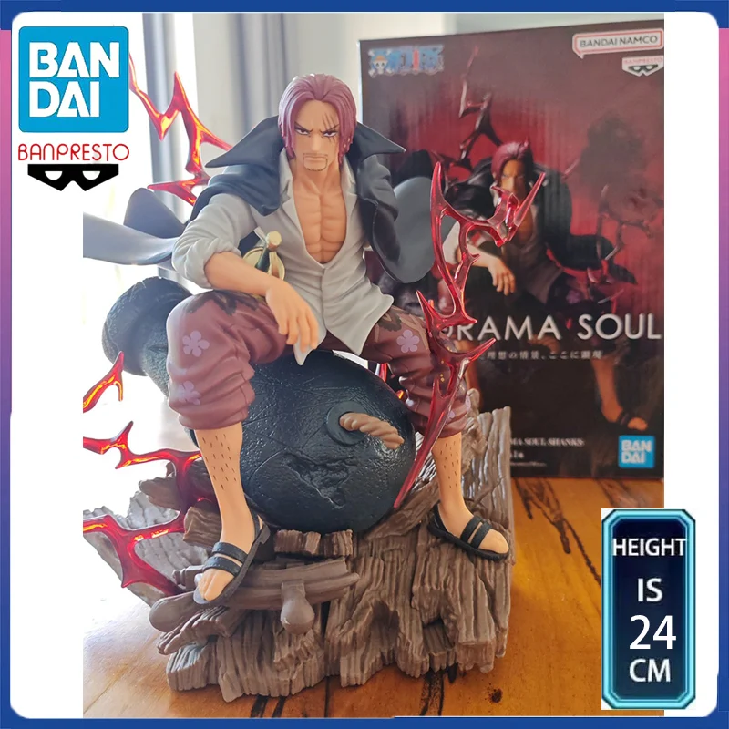 

In Stock BANPRESTO ONE PIECE THE ORAMA SOUL SHANKS PVC 24CM Anime Action Figures Model Collection Toy