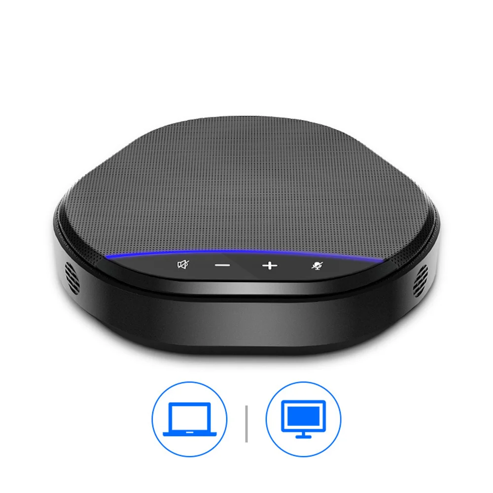 AI Full Duplex Professional Conference Bluetooth USB Speakerphone Noicse Reduction&Voice Inhance Loudspeaker For Meeting