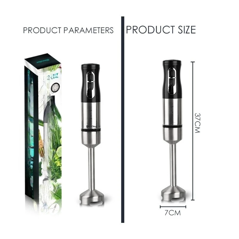 Household hand-held mixer, electric stainless steel cooking stick, baby food blender