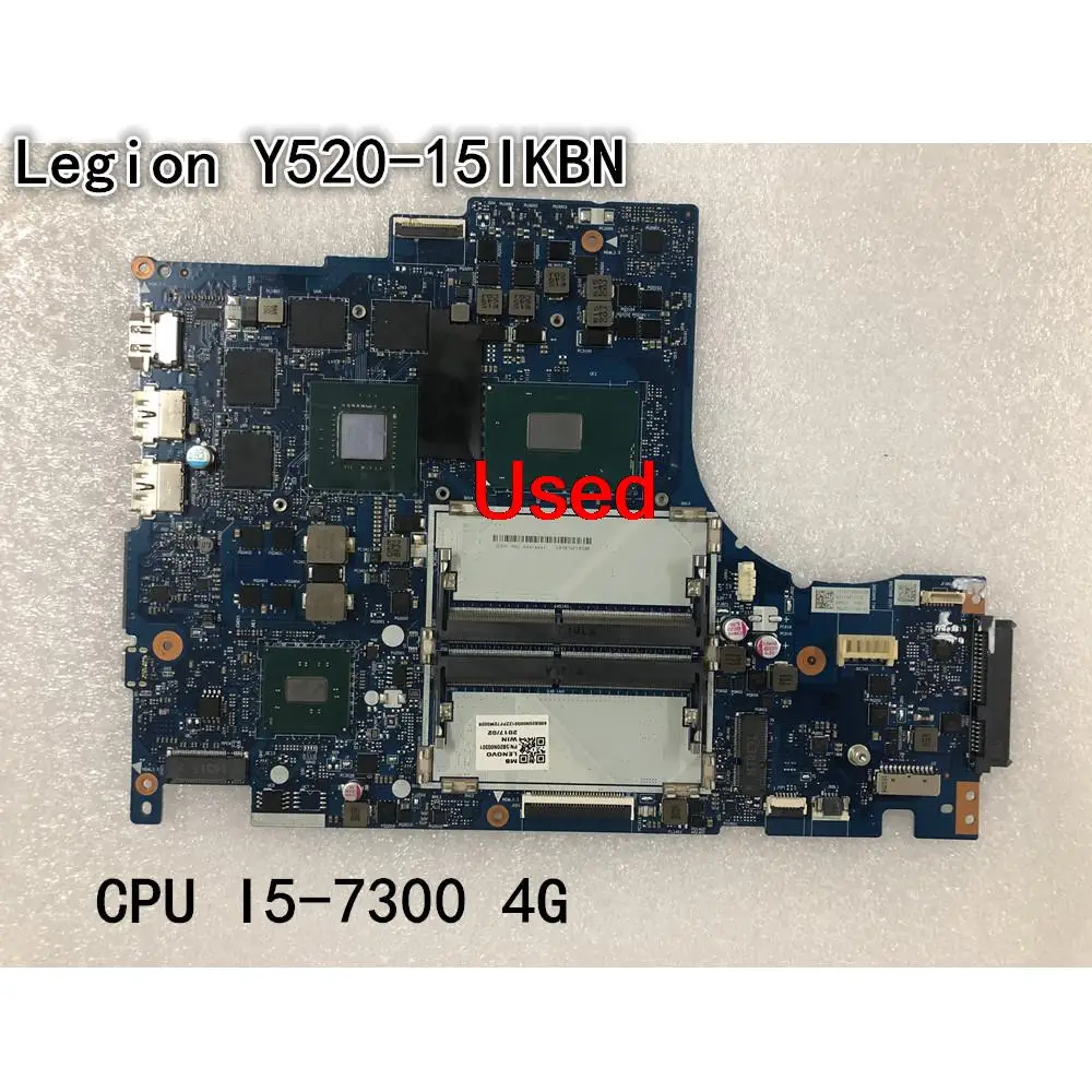 NM-B191 For Lenovo Legion Y520-15IKBN  Laptop Motherboard CPU I5-7300HQ GTX1050 Graphics Card 4G 5B20N00301 5B20N00219