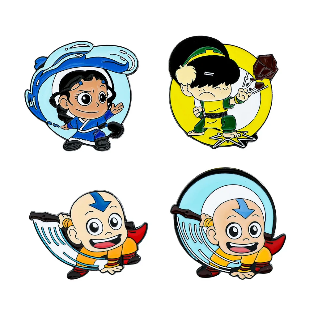 

Cute Cartoon Creative Personality Reincarnated Divine Characters Metal Badges Accessories Alloy Drip Oil Brooch Pin Decoration