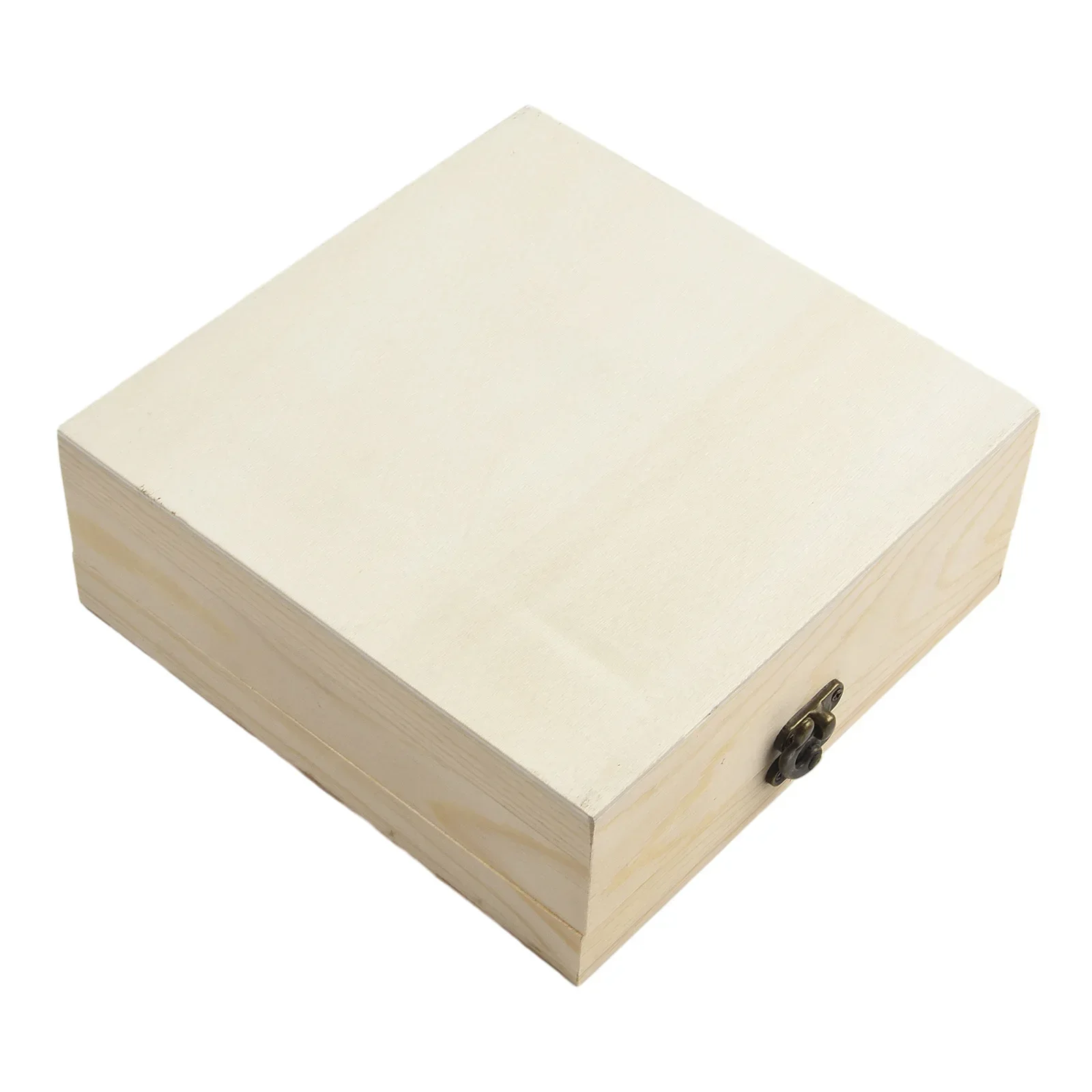 

High Quality Storage Box Treasure Chest Pine Square Wooden Box 1pcs Acrylic Container Personalizing DIY Display Box