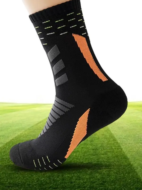 

Sports Socks For Men Breathable Men's Wicking Sock Thick Sweat Moisture Control Crew Socks Training Socks Active Socks