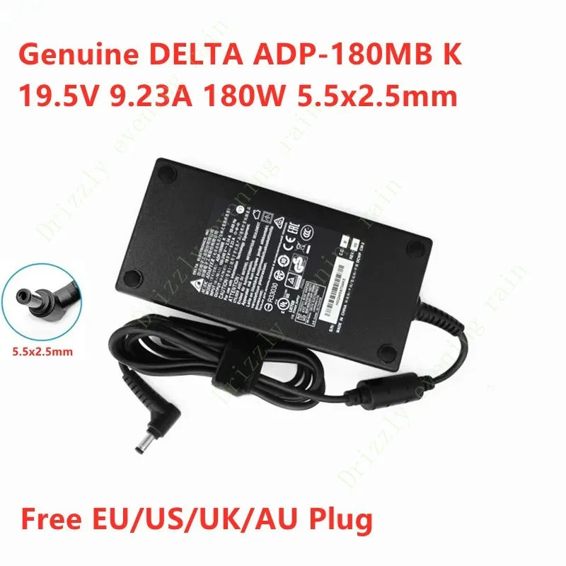 FOR DELTA 19.5V 9.23A 180W 5.5x2.5mm ADP-180MB K Power Supply AC Adapter For MSI GE73 GL63 GS63VR CLEVO HASEE Laptop Charger