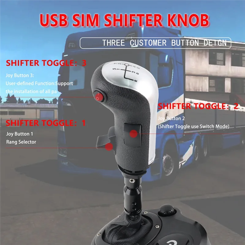 Y22A-Truck Simulator Shifter, Schaltknauf für ETS2 Spiele für Logitech G29 G27 G25 G923
